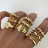 925 Silver | Striped Ring