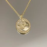 925 Silver | "The Moon" Medallion Necklace