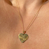 925 Silver | Custom Heart Necklace with Two Fingerprints