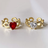 925 Silver | Diamond Heart Ring