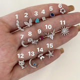 925 Silver | Silver Tragus-Compatible Piercings