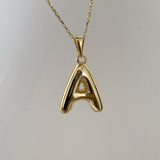 925 Silver | Bubble Letter Necklace
