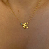 925 Silver | Evil Eye Letter Necklace