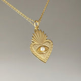 925 Silver | Antique Pearl Heart Necklace