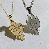 925 Silver | Fireboy & Watergirl Necklace