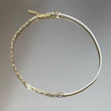 925 Silver | Half-Chain Tennis Choker