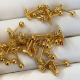 925 Silver | Tragus-Compatible Piercings (Set 3)