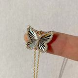 925 Silver | Zircon Stone Butterfly Necklace