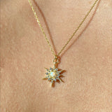 925 Silver | North Star Necklace with Opal Stone