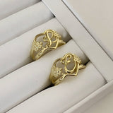 925 Silver | Personalized Letter Ring with Heart