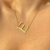 925 Silver | Custom Tilted Letter Necklace