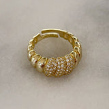 925 Silver | Vintage Twisted Stone Ring