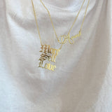 925 Silver | Three Row Custom Necklace