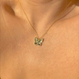 925 Silver | Zircon Stone Butterfly Necklace