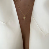 925 Silver | Mini North Star Necklace with Stones