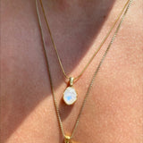 925 Silver | Natural Moonstone Necklace