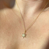 925 Silver | North Star Necklace with Opal Stone