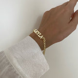 925 Silver | Custom Bracelet with Thick Chain