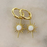 925 Silver | Opal Star Earrings