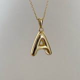 925 Silver | Bubble Letter Necklace