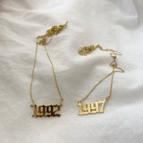 925 Silver | Custom Number Necklace