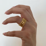 925 Silver | Rectangular Banded Ring