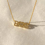 925 Silver | Custom Heart & Stone Letter Necklace