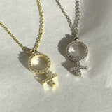 925 Silver | Venus Necklace with Stones