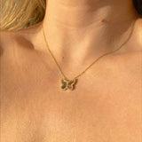 925 Silver | Zircon Stone Butterfly Necklace