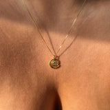 Birthstone Spiral Necklace