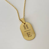 925 Silver | Custom Oval Pendant Necklace