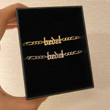 925 Silver | Custom Bracelet with Boyfriend Chain