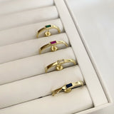 925 Silver | Baguette Stone Ear-Hugging Earrings