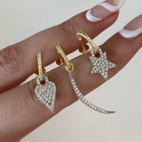 925 Silver | Twisted Hoop Earrings with Stones