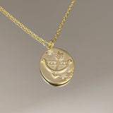 925 Silver | Antique Bow Medallion Necklace