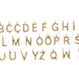 925 Silver | Colorful Stone Letter Necklace with Cable Chain