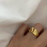 925 Silver | Dome Letter Ring