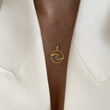 925 Silver | Antique Eye Necklace with Moonstone