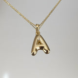 925 Silver | Bubble Letter Necklace