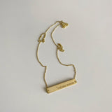 925 Silver | Custom Bar Necklace