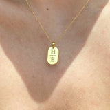 925 Silver | Custom Oval Pendant Necklace