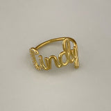 925 Silver | Custom 3D Letter Ring with Stone Initial