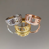 925 Silver | Custom Stone Heart Ring