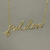 925 Silver custom 3D name necklace with embedded stones – personalized jewelry gift for her