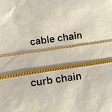 Custom Necklace with Thick Chain