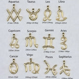 Zodiac Symbol Necklace with Stone Detailing