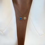 925 Silver | Opal Sun Necklace