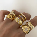 925 Silver | Mini Stone-Embellished Slim Pendant Ring