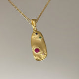 925 Silver | Colorful Stone Antique Necklace