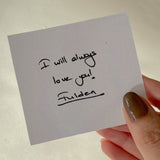 14K Gold | Unisex Custom Handwriting Engraved Necklace